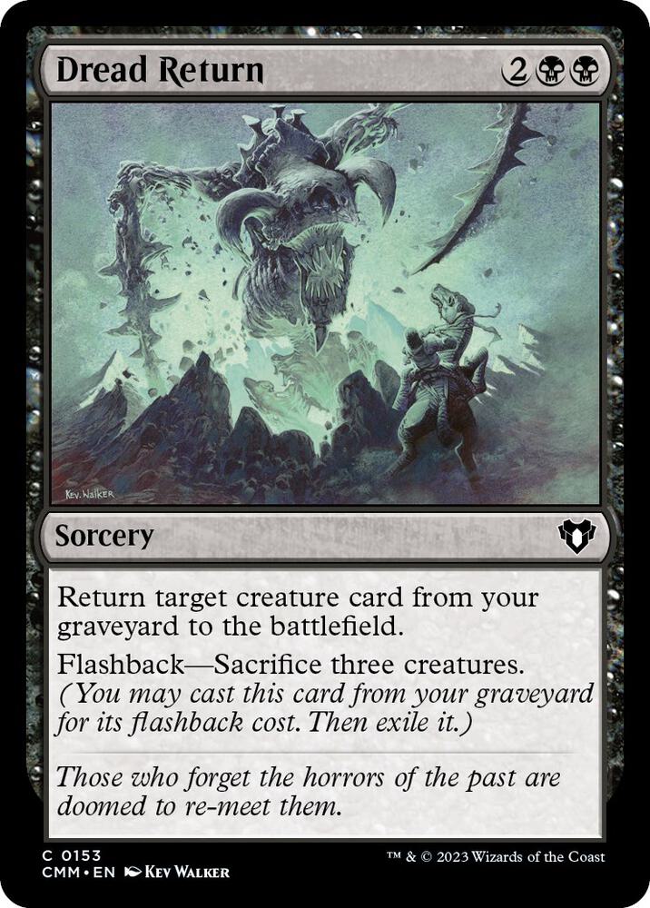 Dread Return [Commander Masters] 153