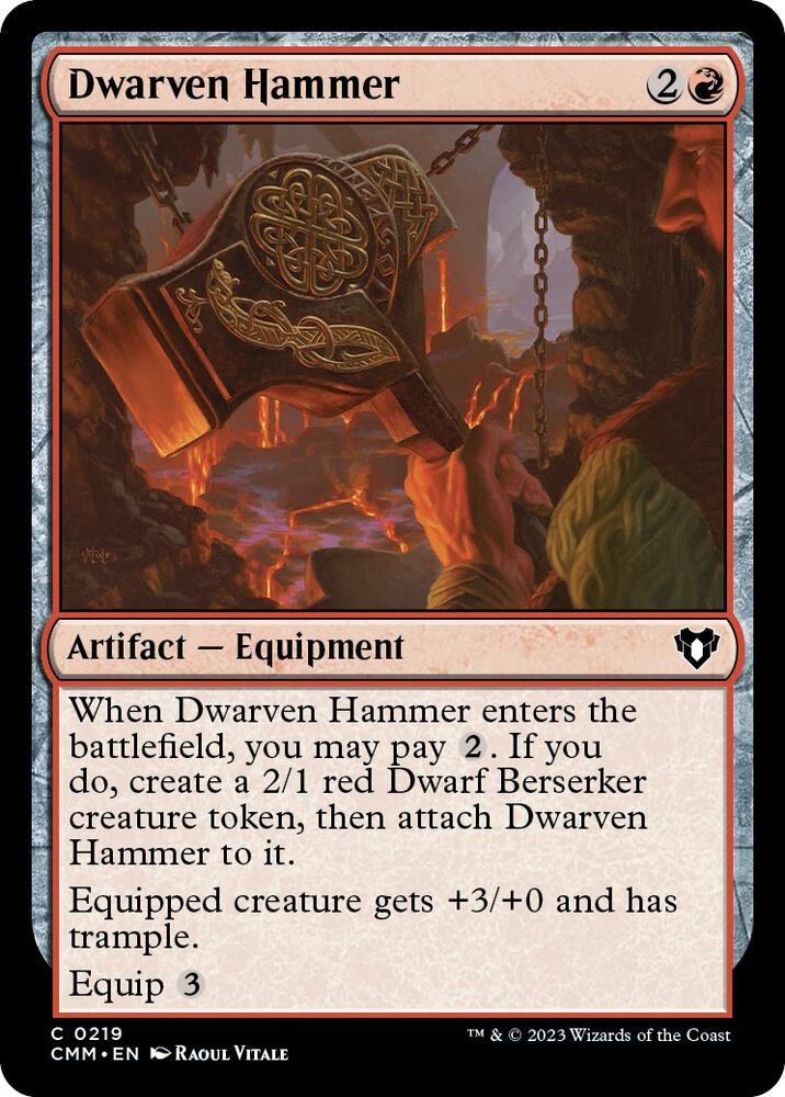 Dwarven Hammer [Commander Masters] 219