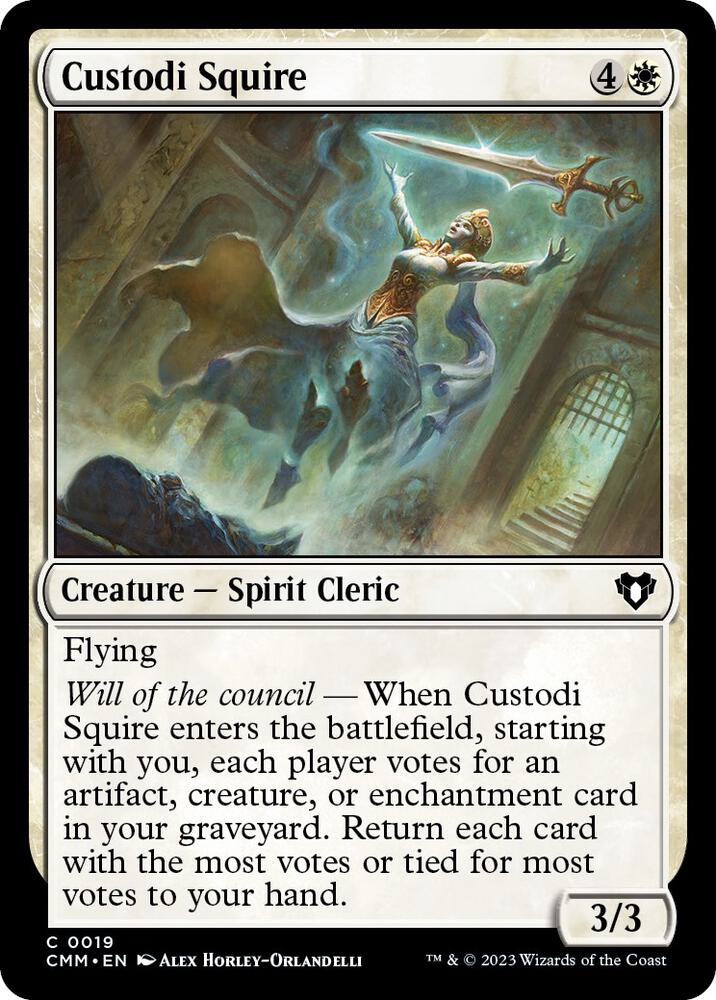 Custodi Squire [Commander Masters] 19