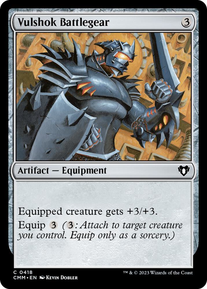 Vulshok Battlegear [Commander Masters] 418