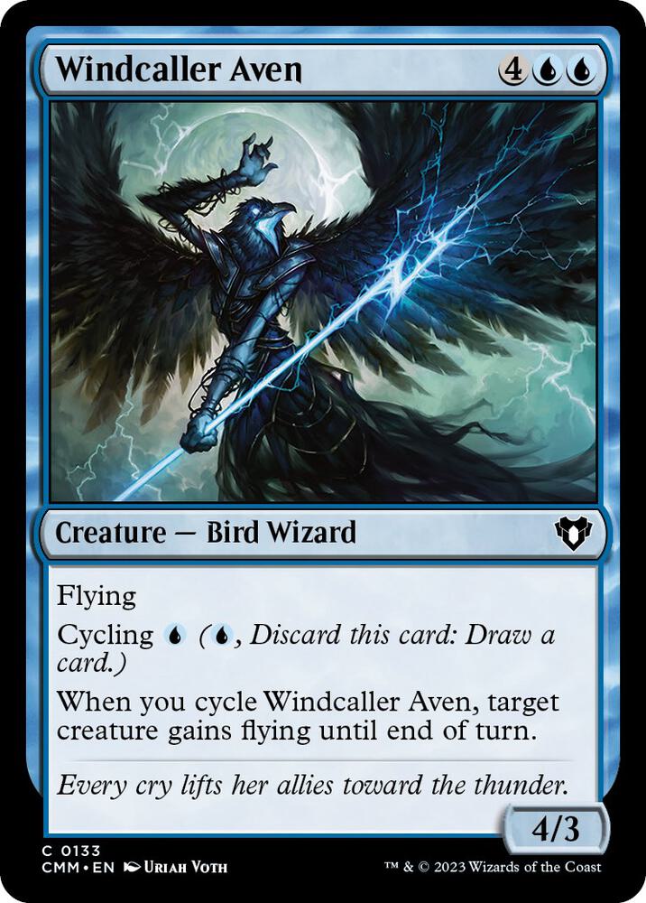 Windcaller Aven [Commander Masters] 133