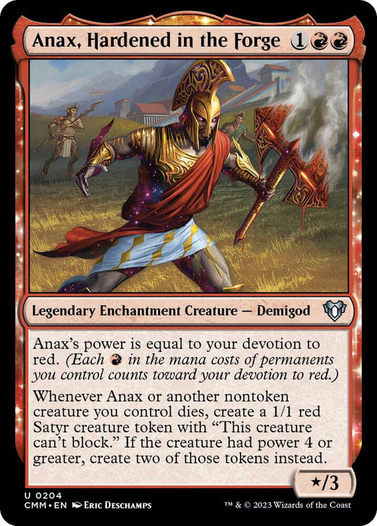 Anax, Hardened in the Forge [Commander Masters] 204