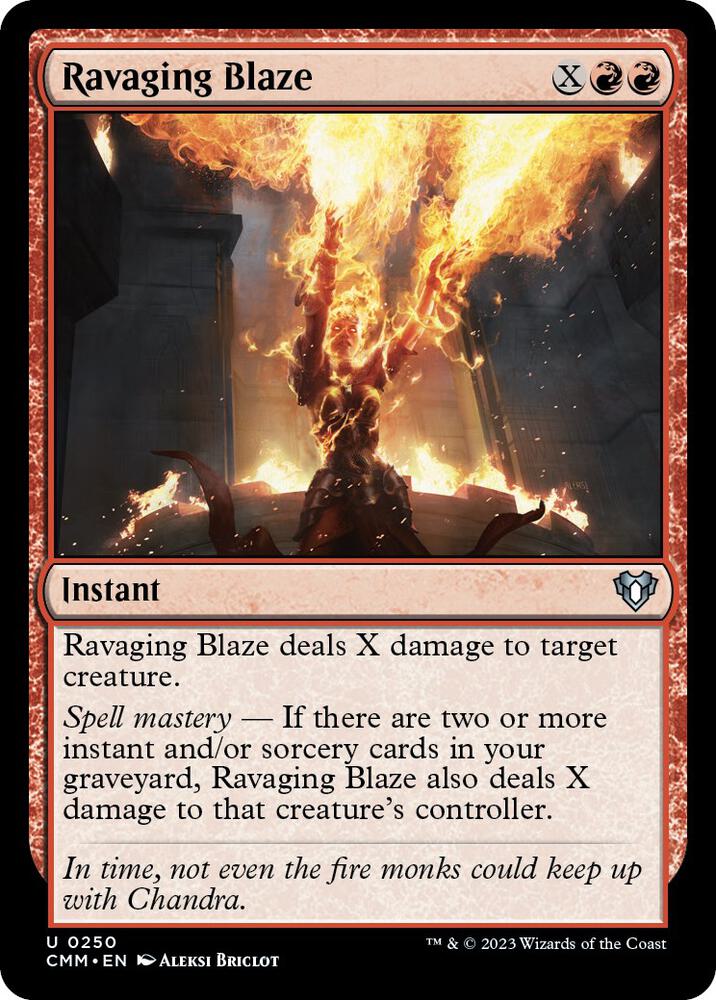 Ravaging Blaze [Commander Masters] 250
