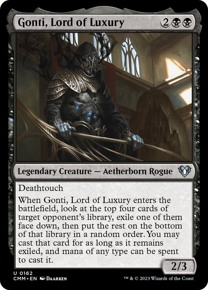 Gonti, Lord of Luxury [Commander Masters] 162