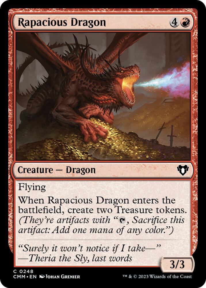 Rapacious Dragon [Commander Masters] 248