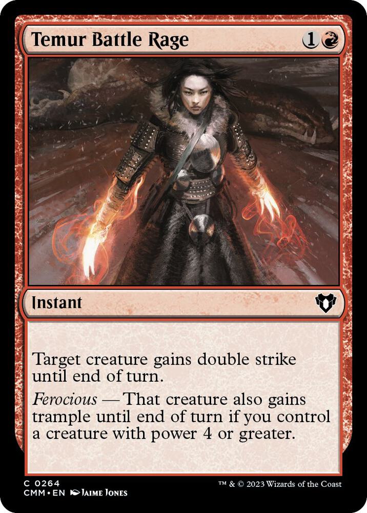 Temur Battle Rage [Commander Masters] 264