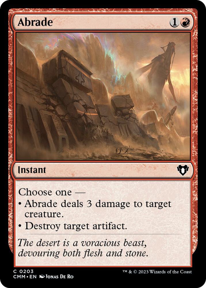 Abrade [Commander Masters] 203