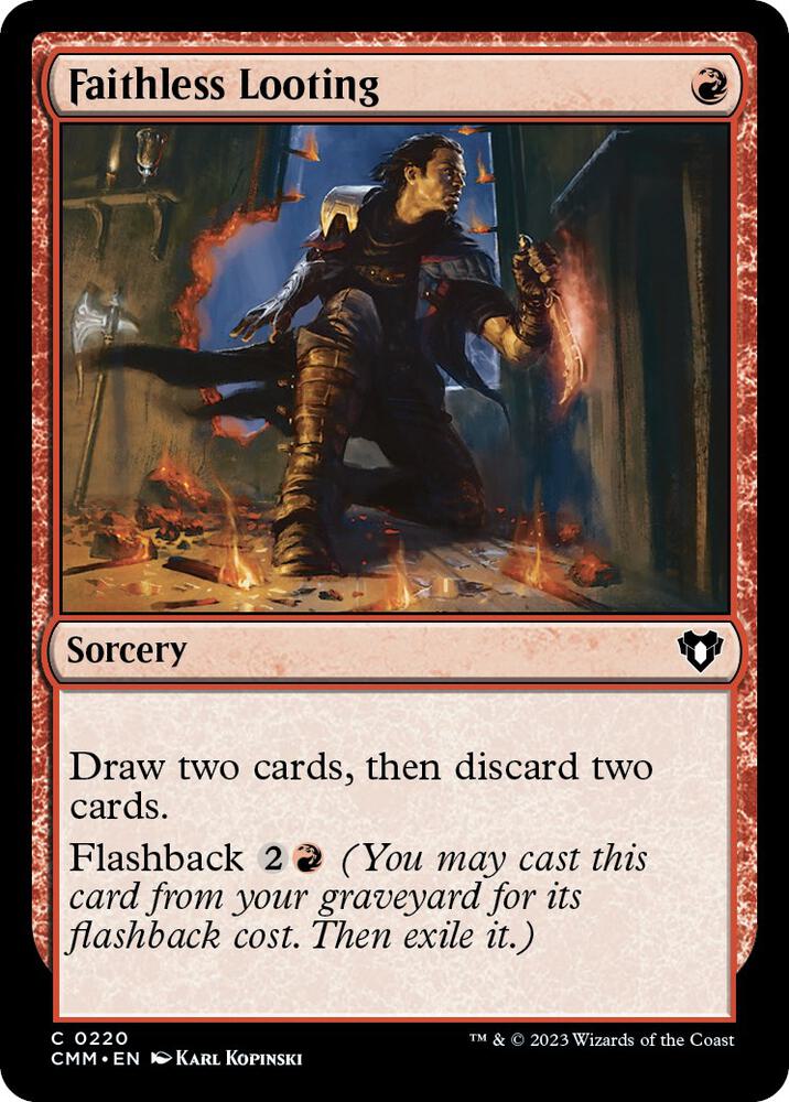 Faithless Looting [Commander Masters] 220