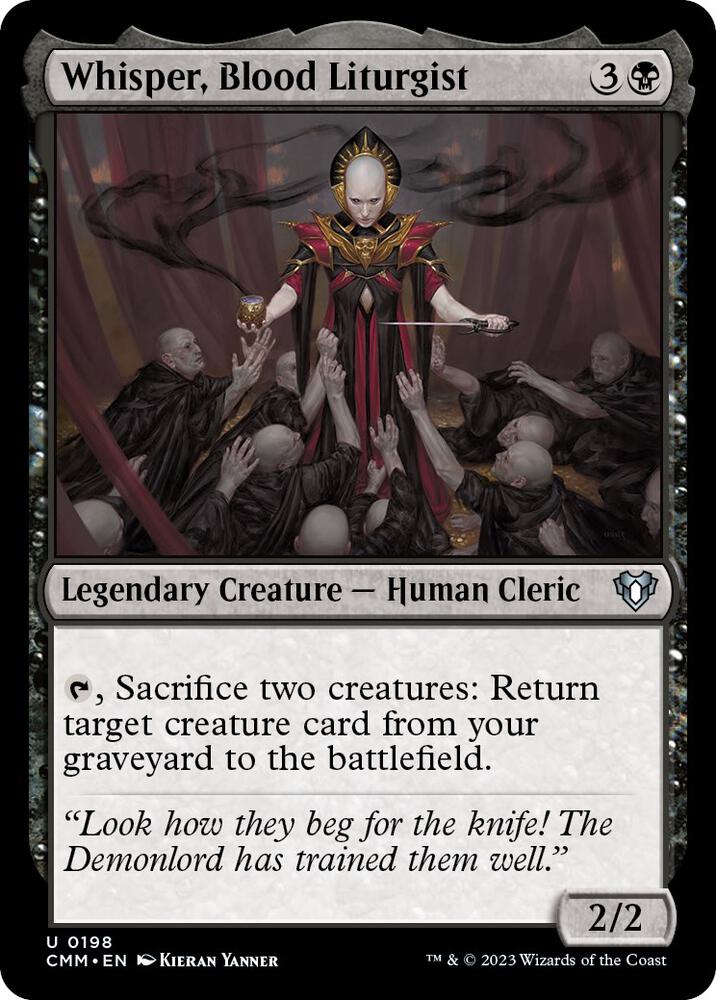 Whisper, Blood Liturgist [Commander Masters] 198