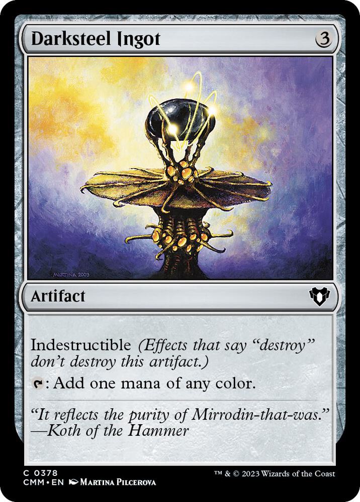 Darksteel Ingot [Commander Masters] 378