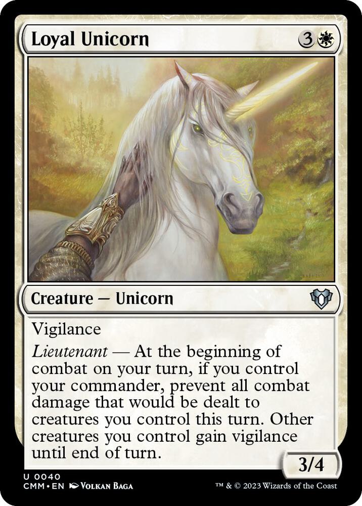 Loyal Unicorn [Commander Masters] 40
