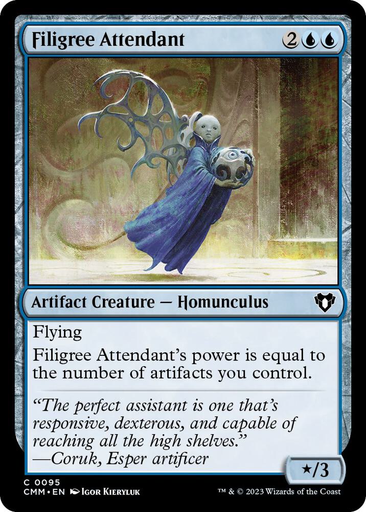 Filigree Attendant [Commander Masters] 95