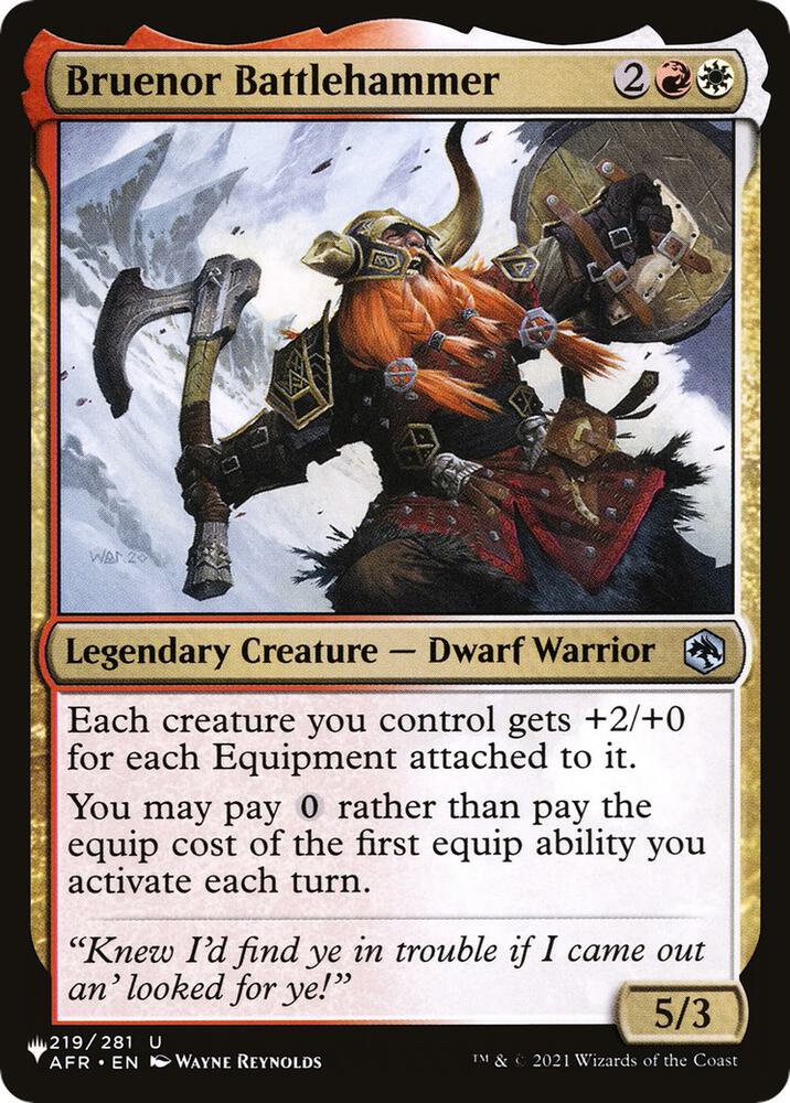 Bruenor Battlehammer [The List Reprints] 219/281