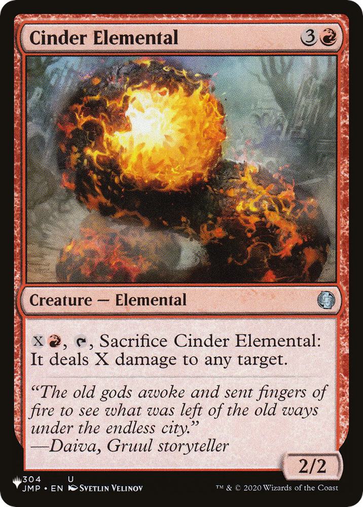 Cinder Elemental [The List Reprints] 304/078