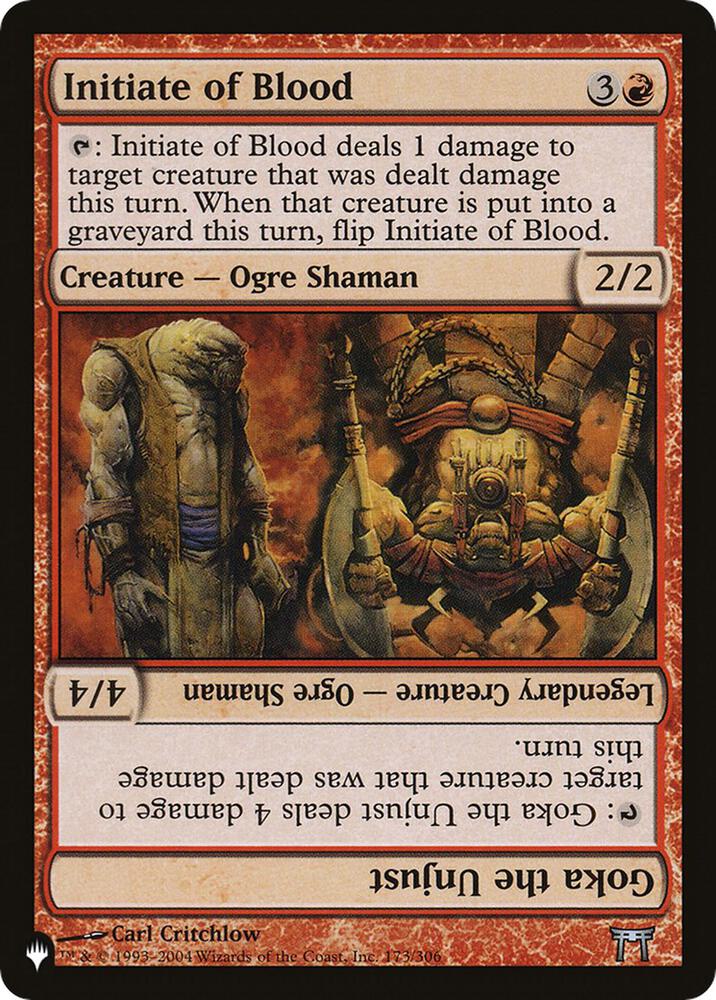 Initiate of Blood // Goka the Unjust [The List Reprints] 173/306