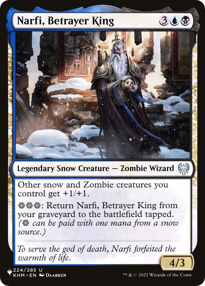 Narfi, Betrayer King [The List Reprints] 224/285