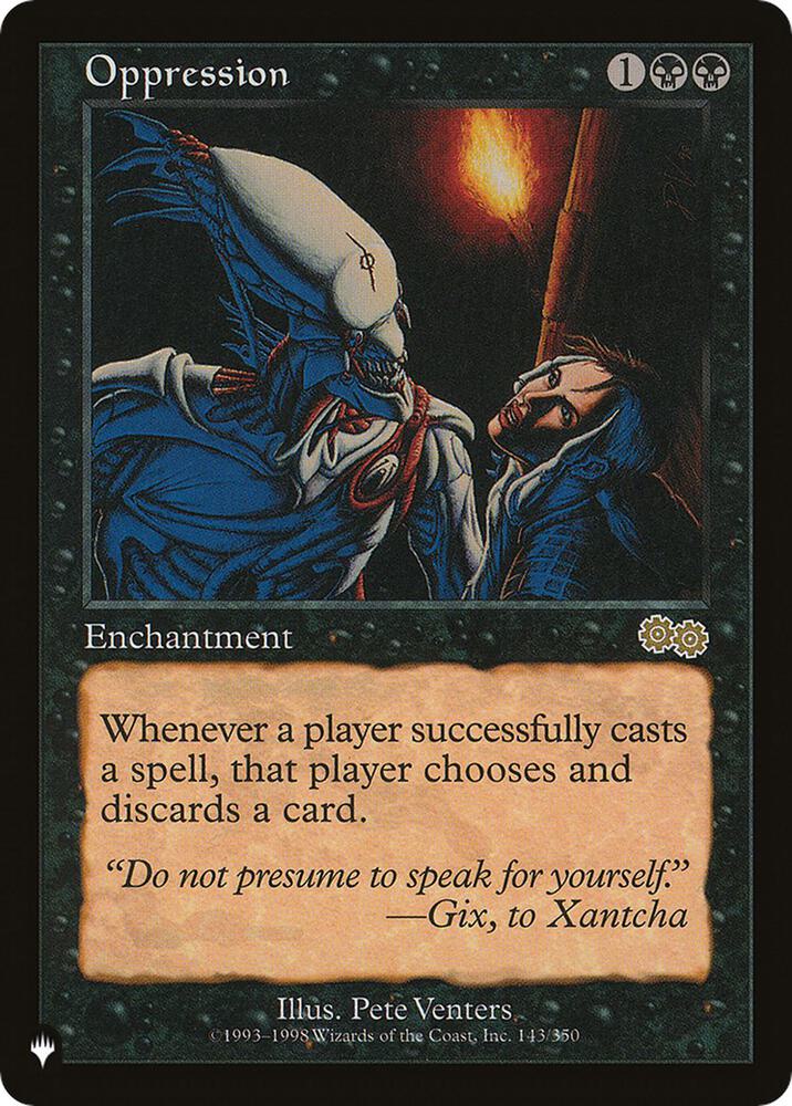 Oppression [The List Reprints] 143/350