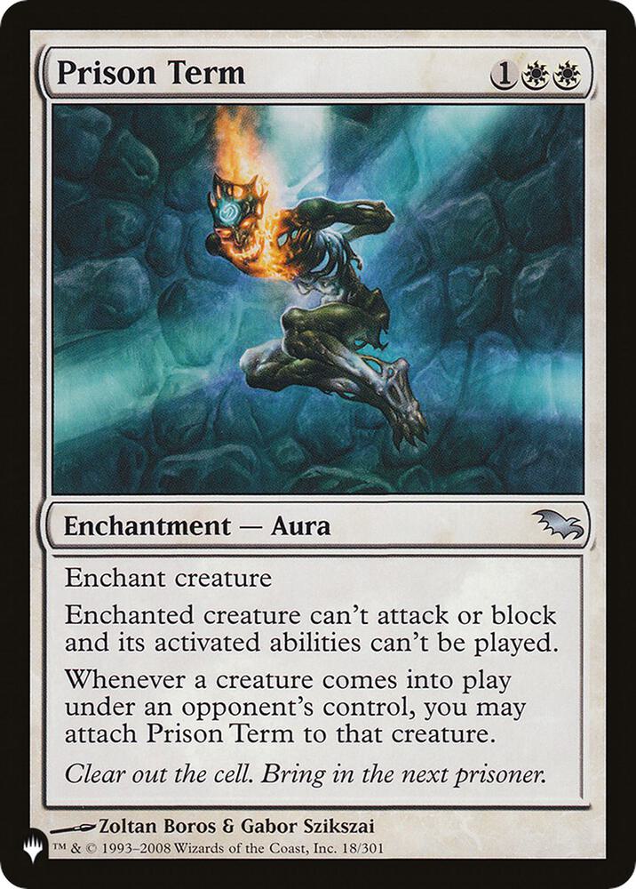 Prison Term [The List Reprints] 18/301