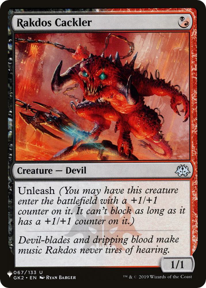 Rakdos Cackler [The List Reprints] 067/133