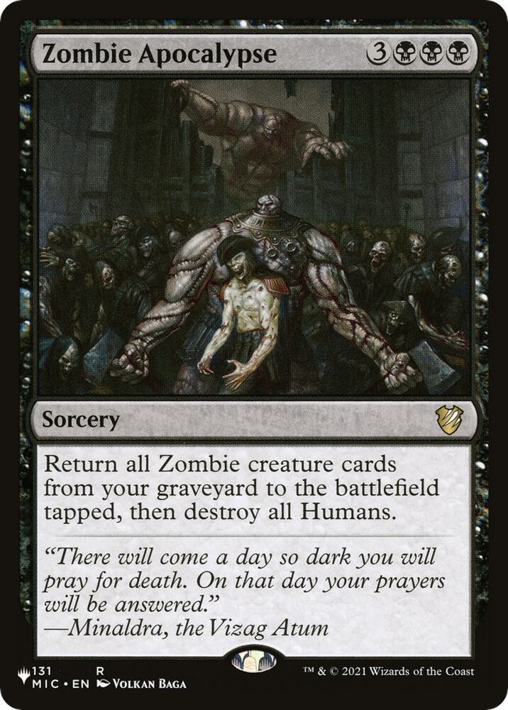 Zombie Apocalypse [The List Reprints] 131/038
