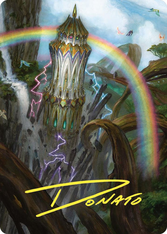 Command Tower Art Card (Gold-Stamped Signature) [Art Series: Commander Masters] 47
