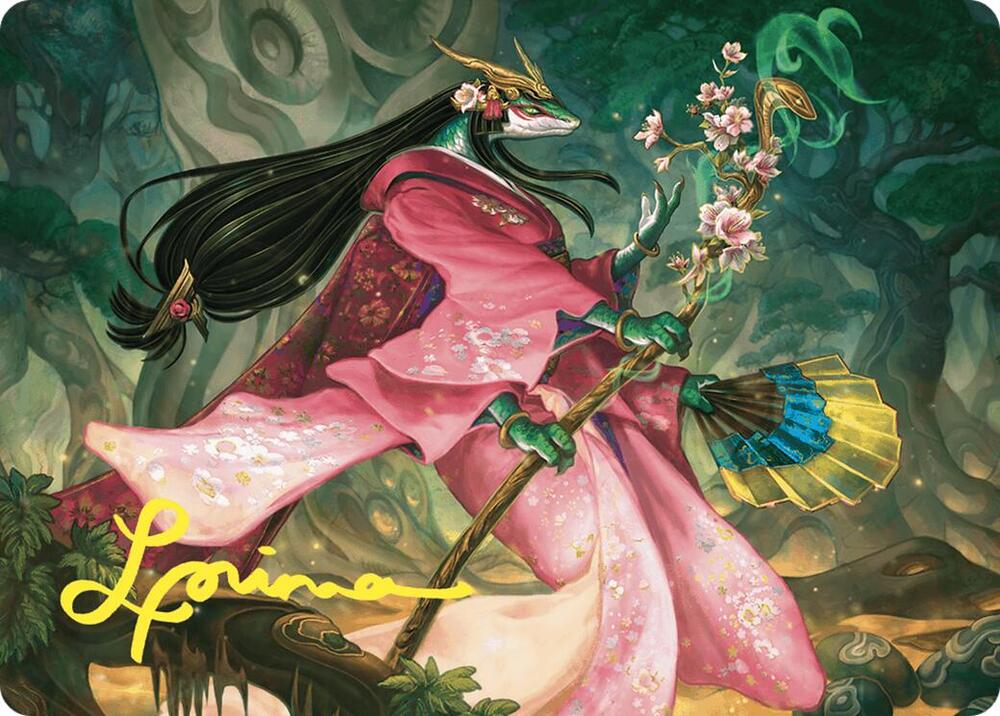 Sakiko, Mother of Summer Art Card (Gold-Stamped Signature) [Art Series: Commander Masters] 24