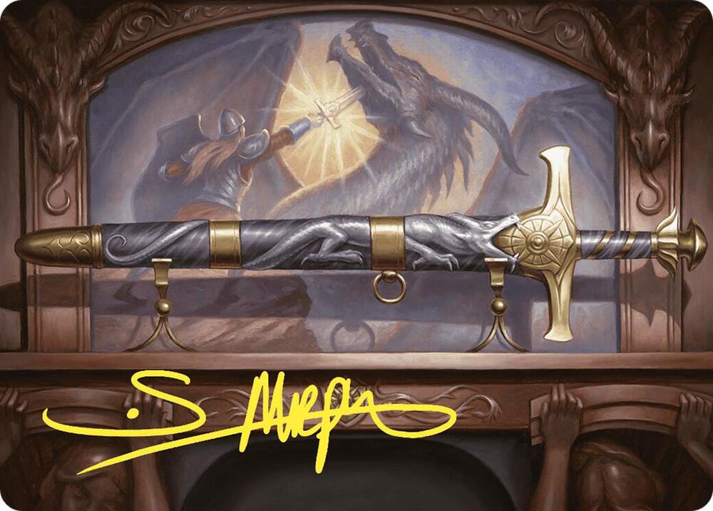 Ancestral Blade Art Card (Gold-Stamped Signature) [Art Series: Commander Masters] 1