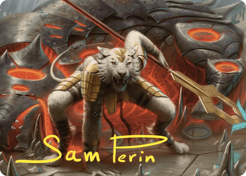 Sunspear Shikari Art Card (Gold-Stamped Signature) [Art Series: Commander Masters] 4
