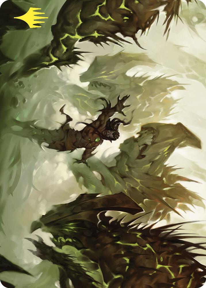 Ezuri's Predation Art Card (Gold-Stamped) [Art Series: Commander Masters] 23