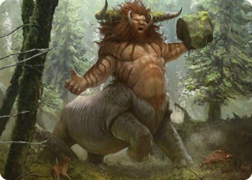 Stonehoof Chieftain Art Card [Art Series: Commander Masters] 26