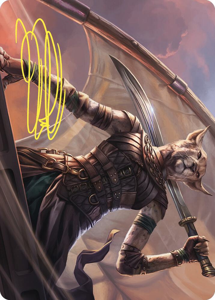 Mirri, Weatherlight Duelist Art Card (Gold-Stamped Signature) [Art Series: Commander Masters] 28