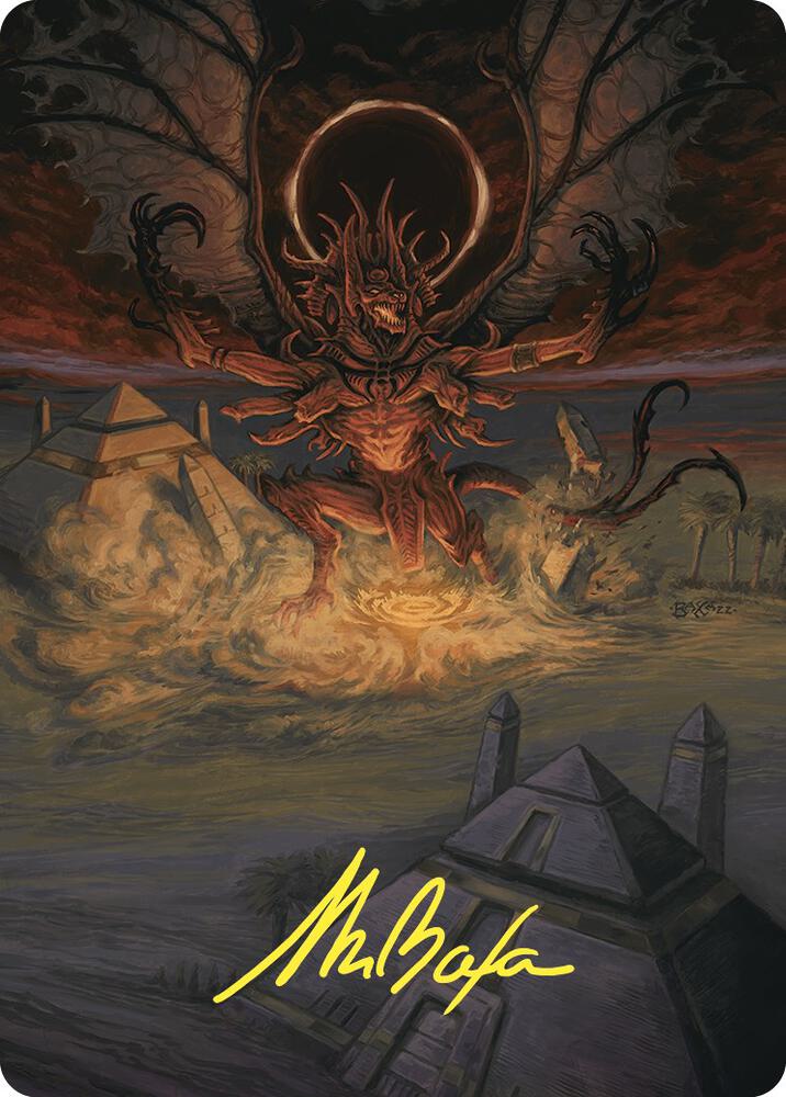 Dread Return Art Card (Gold-Stamped Signature) [Art Series: Commander Masters] 36