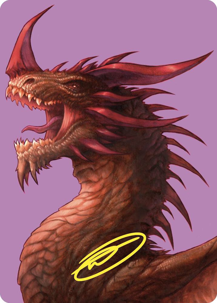 The Ur-Dragon Art Card (Gold-Stamped Signature) [Art Series: Commander Masters] 61