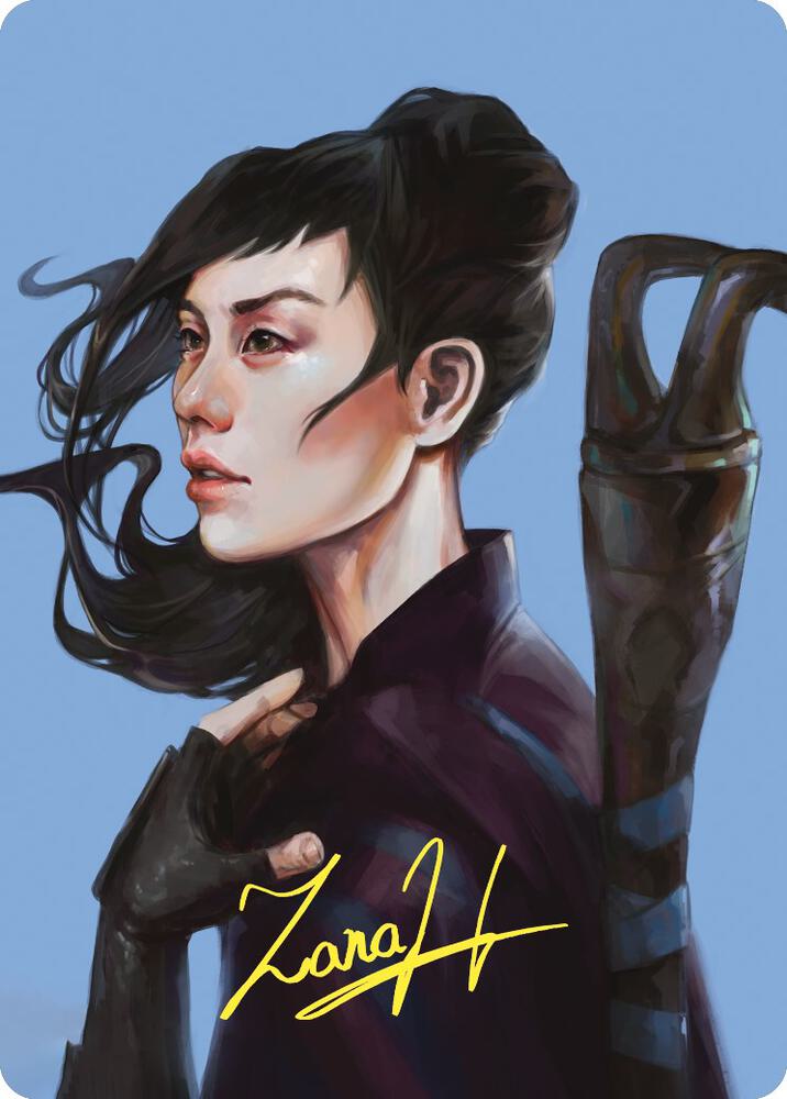 Yuriko, the Tiger's Shadow Art Card (Gold-Stamped Signature) [Art Series: Commander Masters] 62
