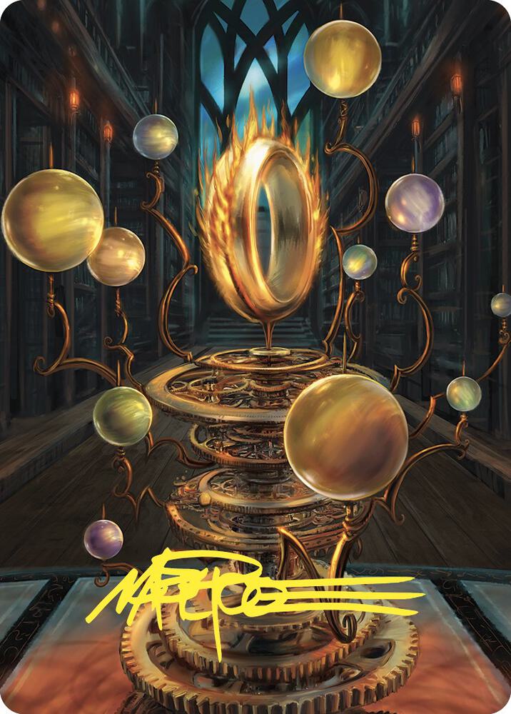 Sol Ring Art Card (Gold-Stamped Signature) [Art Series: Commander Masters] 70