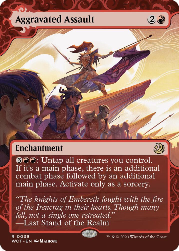 Aggravated Assault [Wilds of Eldraine: Enchanting Tales] 39