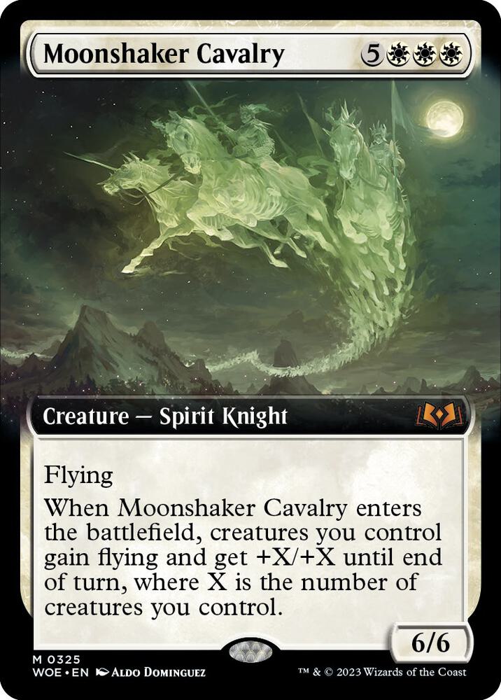 Moonshaker Cavalry (Extended Art) [Wilds of Eldraine] 325