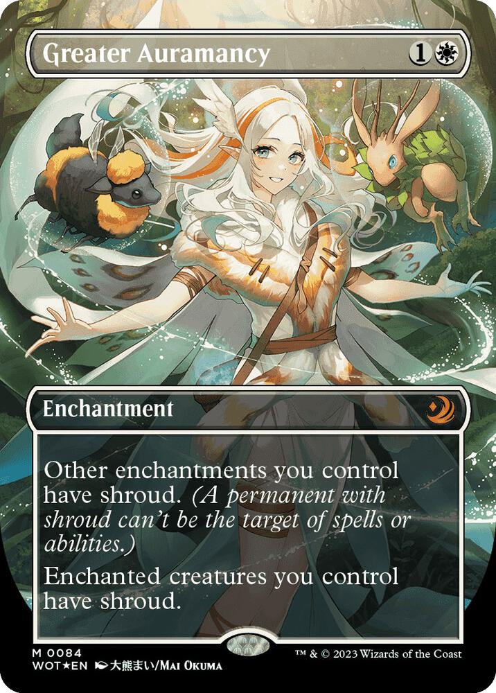 Greater Auramancy (Anime Borderless) (Confetti Foil) [Wilds of Eldraine: Enchanting Tales] 84