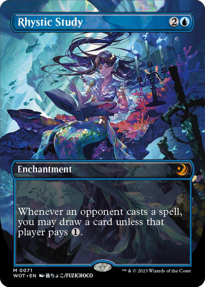Rhystic Study (Anime Borderless) [Wilds of Eldraine: Enchanting Tales] 71