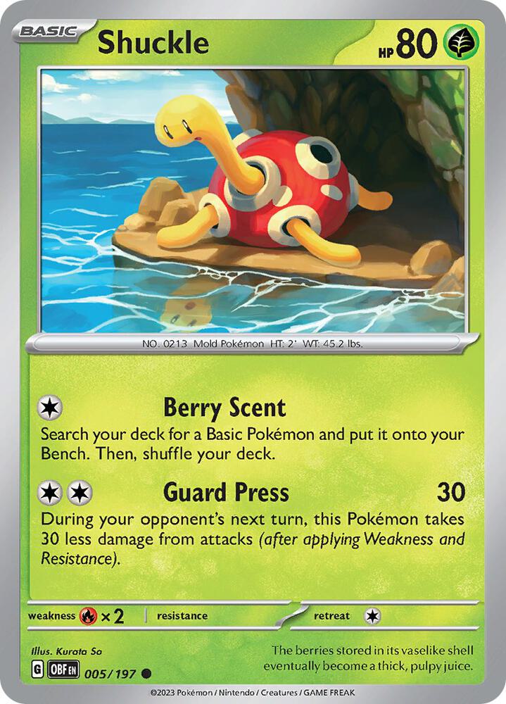 Shuckle [SV03: Obsidian Flames] 005/197