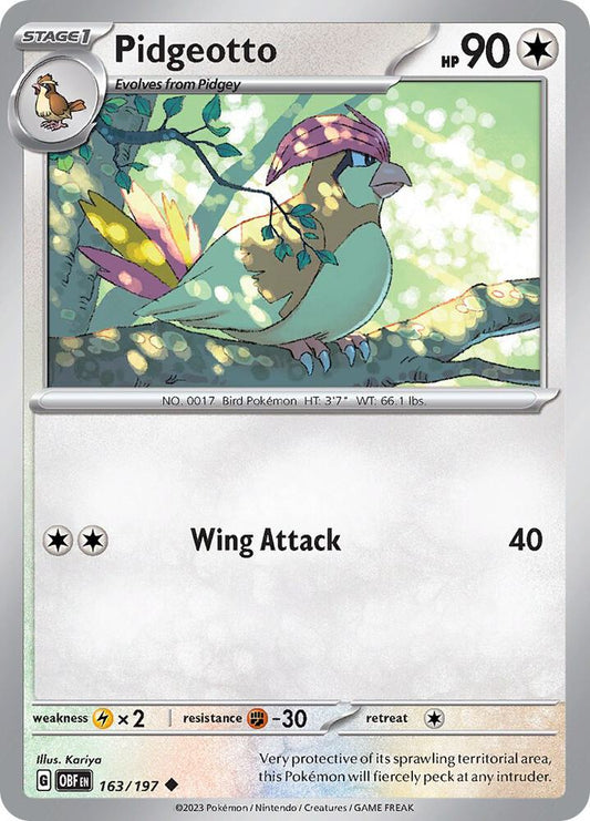 Pidgeotto [SV03: Obsidian Flames] 163/197