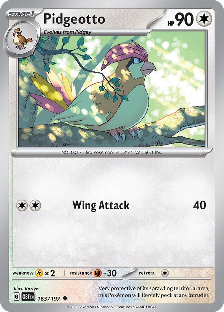 Pidgeotto [SV03: Obsidian Flames] 163/197