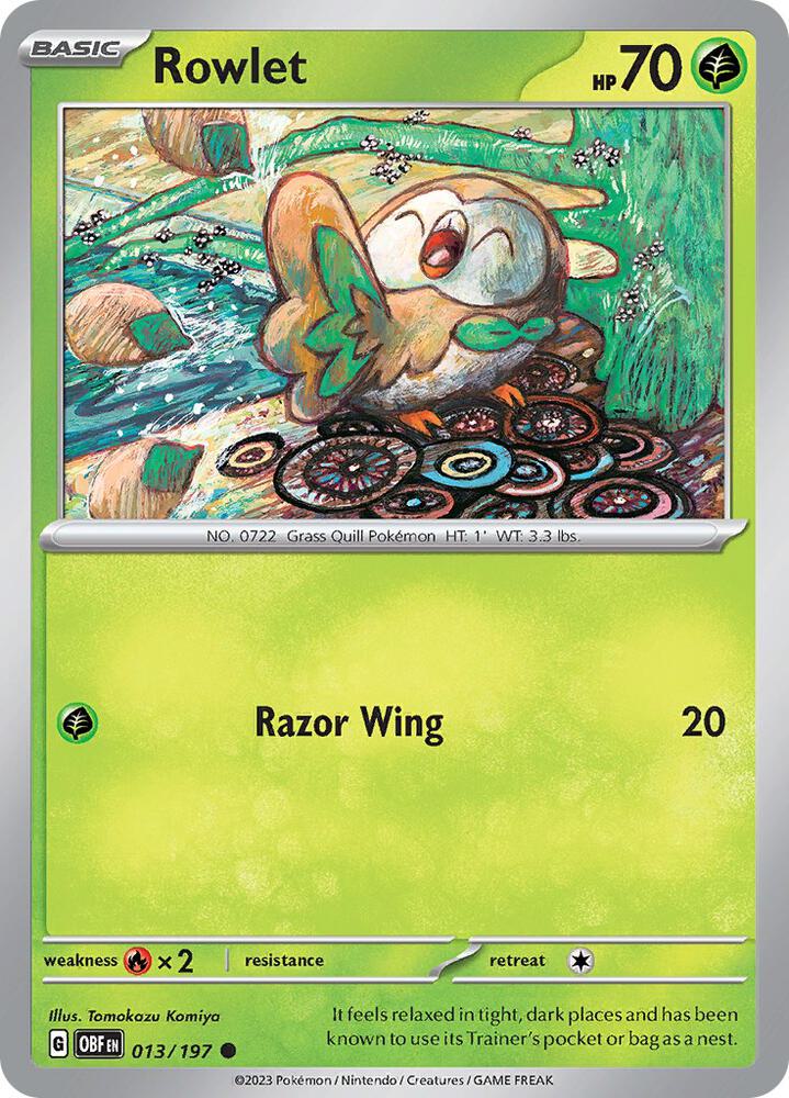 Rowlet [SV03: Obsidian Flames] 013/197