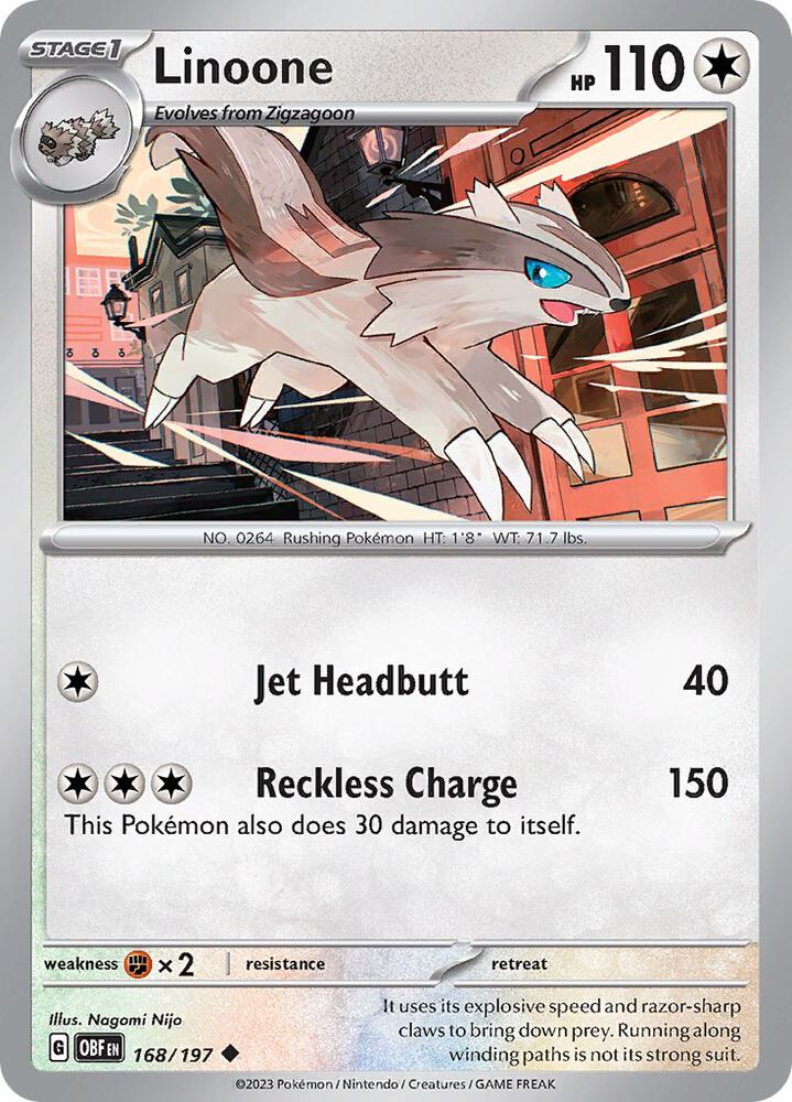 Linoone [SV03: Obsidian Flames] 168/197