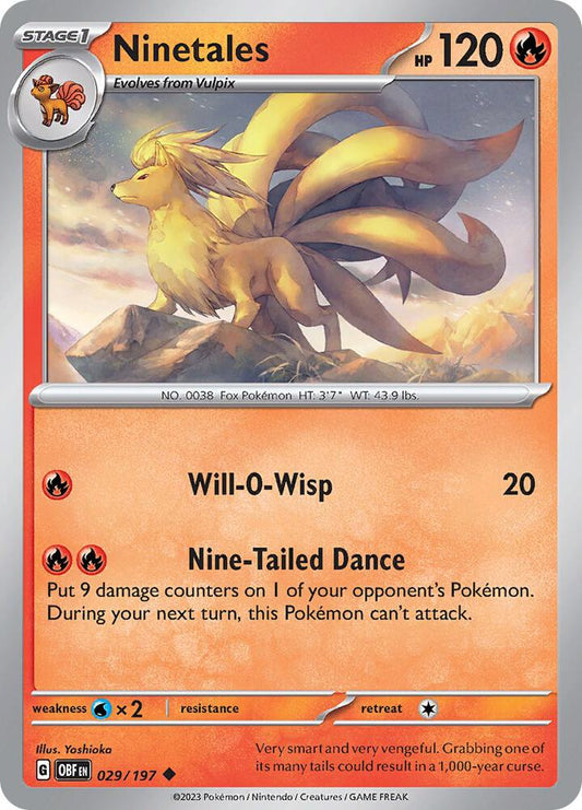 Ninetales [SV03: Obsidian Flames] 029/197
