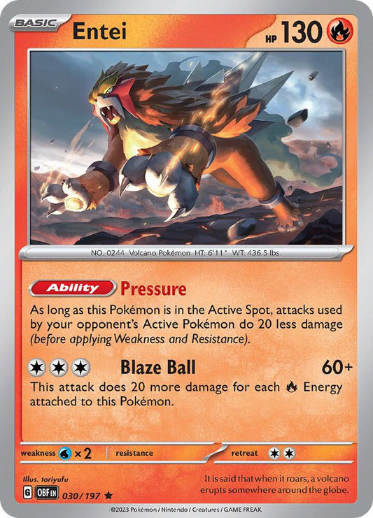 Entei [SV03: Obsidian Flames] 030/197