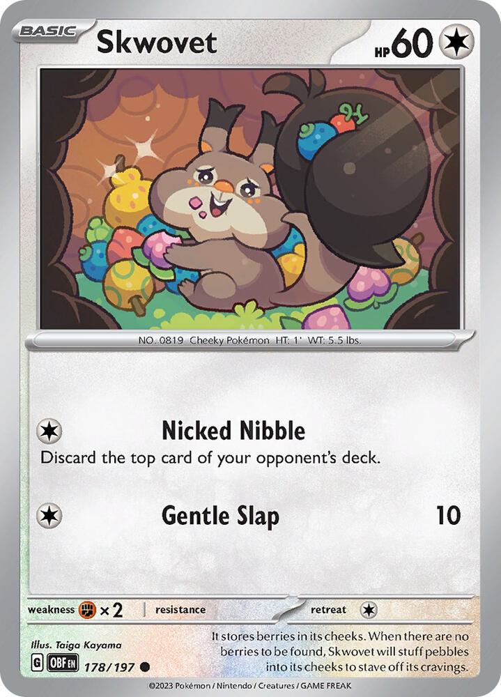 Skwovet [SV03: Obsidian Flames] 178/197