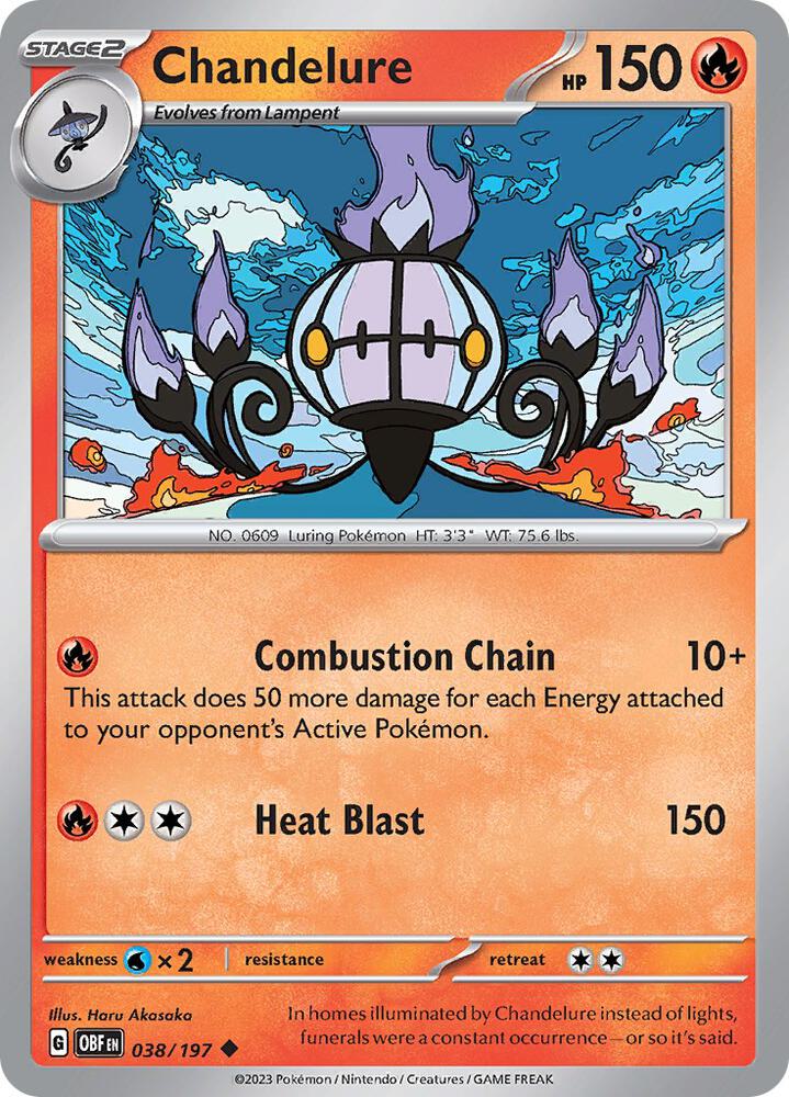 Chandelure [SV03: Obsidian Flames] 038/197