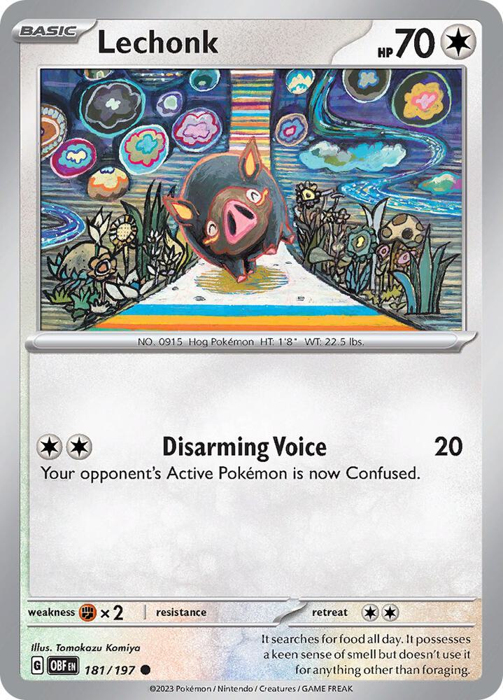 Lechonk - 181/197 [SV03: Obsidian Flames] 181/197