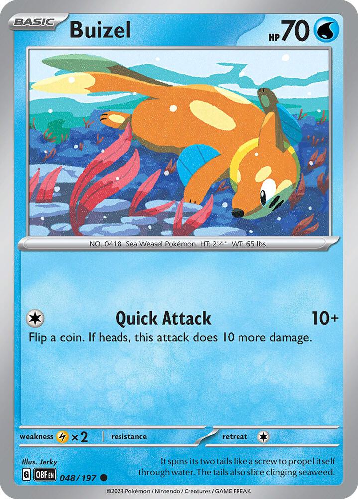 Buizel [SV03: Obsidian Flames] 048/197